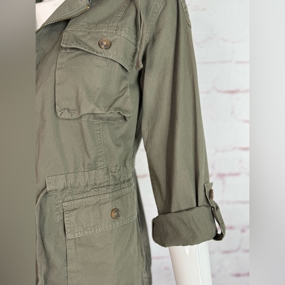 BAR III Army Green XS Utility Safari Cotton Field Jacket Size Extra Small - Picture 8 of 15
